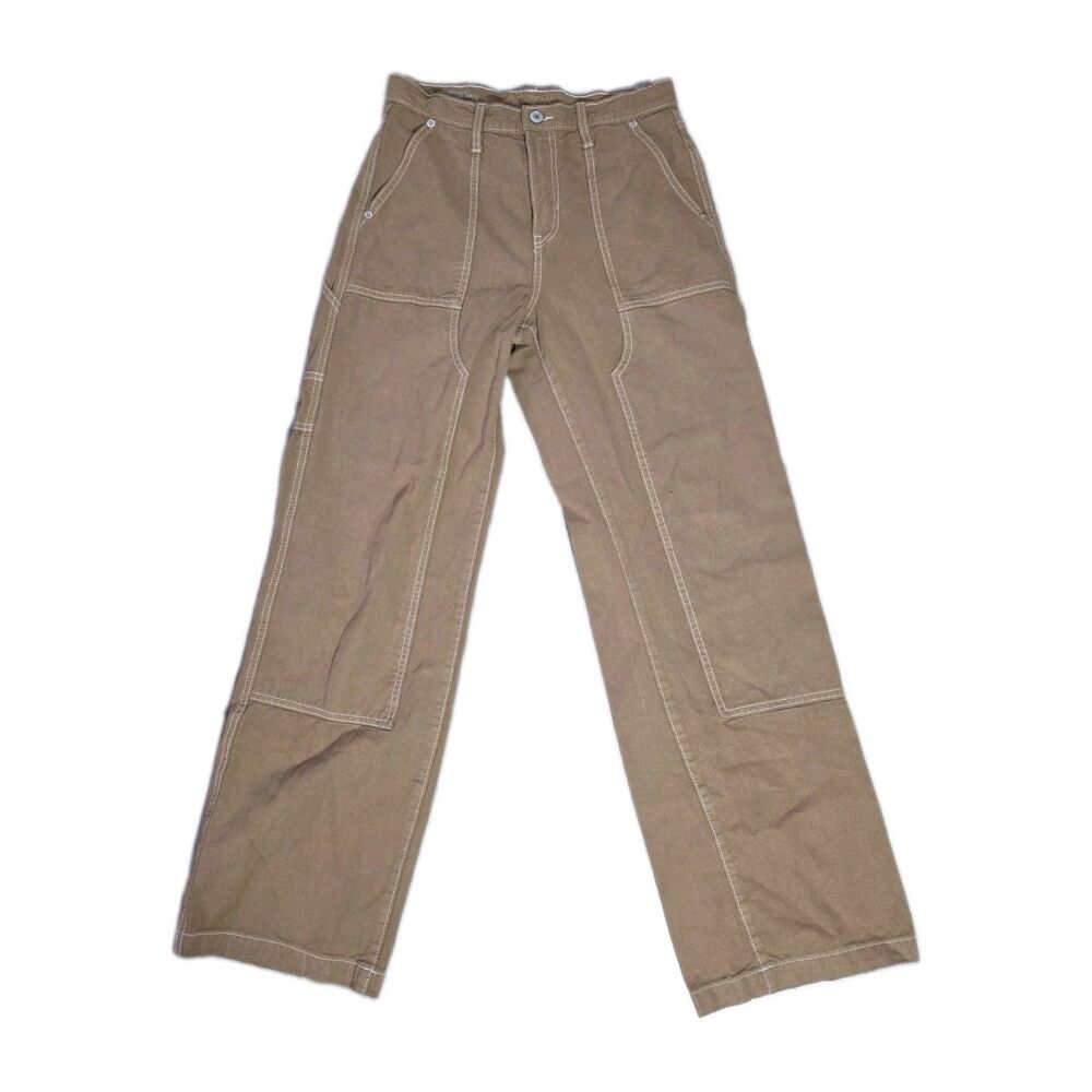 Arizona Jean Co Brown Highest Rise Carpenter Jeans Utility Workwear Pants 5 EUC